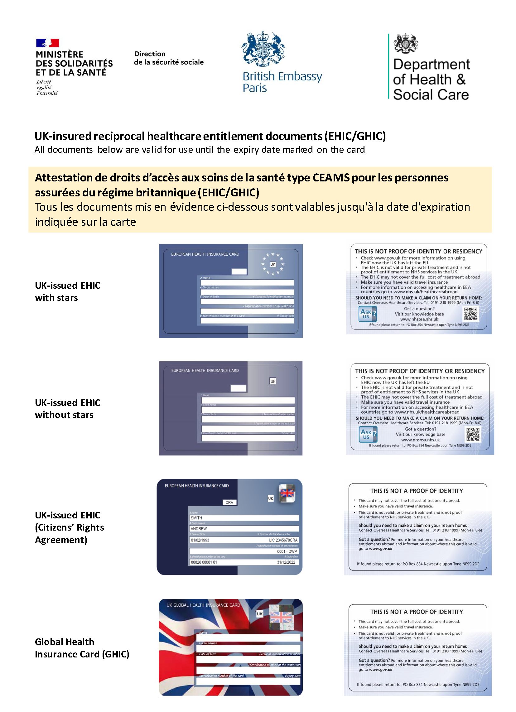 PSA order your GHIC cards in plenty of time Singletrack World